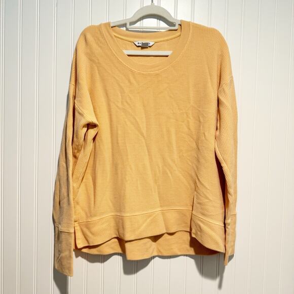 Athleta Peach Coaster Luxe Waffle Sweatshirt Size Large - Picture 1 of 6